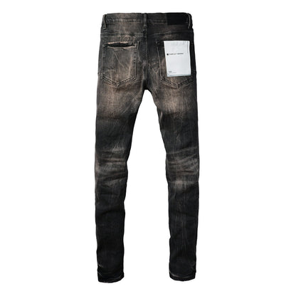 Jeans Homme Jeans Homme Pantalon Designer Noir Skinny Autocollants Délavé Clair Déchiré Moto 9057