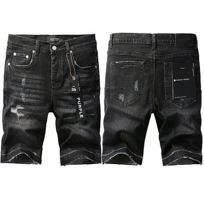 Shorts vaqueros negros 5083 con un diseño elegante y moderno para el verano 