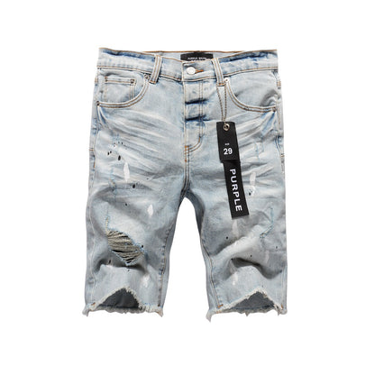 Nouveaux jeans pour hommes, personnalité, mode, Splash-Ink, vintage, jean short 5006 