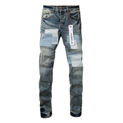 Jeans pour hommes, pantalons en denim de créateur, jambe droite, streetwear rétro, pantalons de survêtement décontractés, pantalons de jogging, 9015 