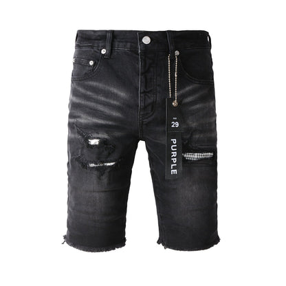 Black Jean Shorts 5001 with Classic Style and Comfortable Fit