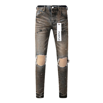 Jeans pour hommes de haute qualité, jeans de créateur, mode, denim déchiré, cargo, pour hommes, mode High Street 9031 