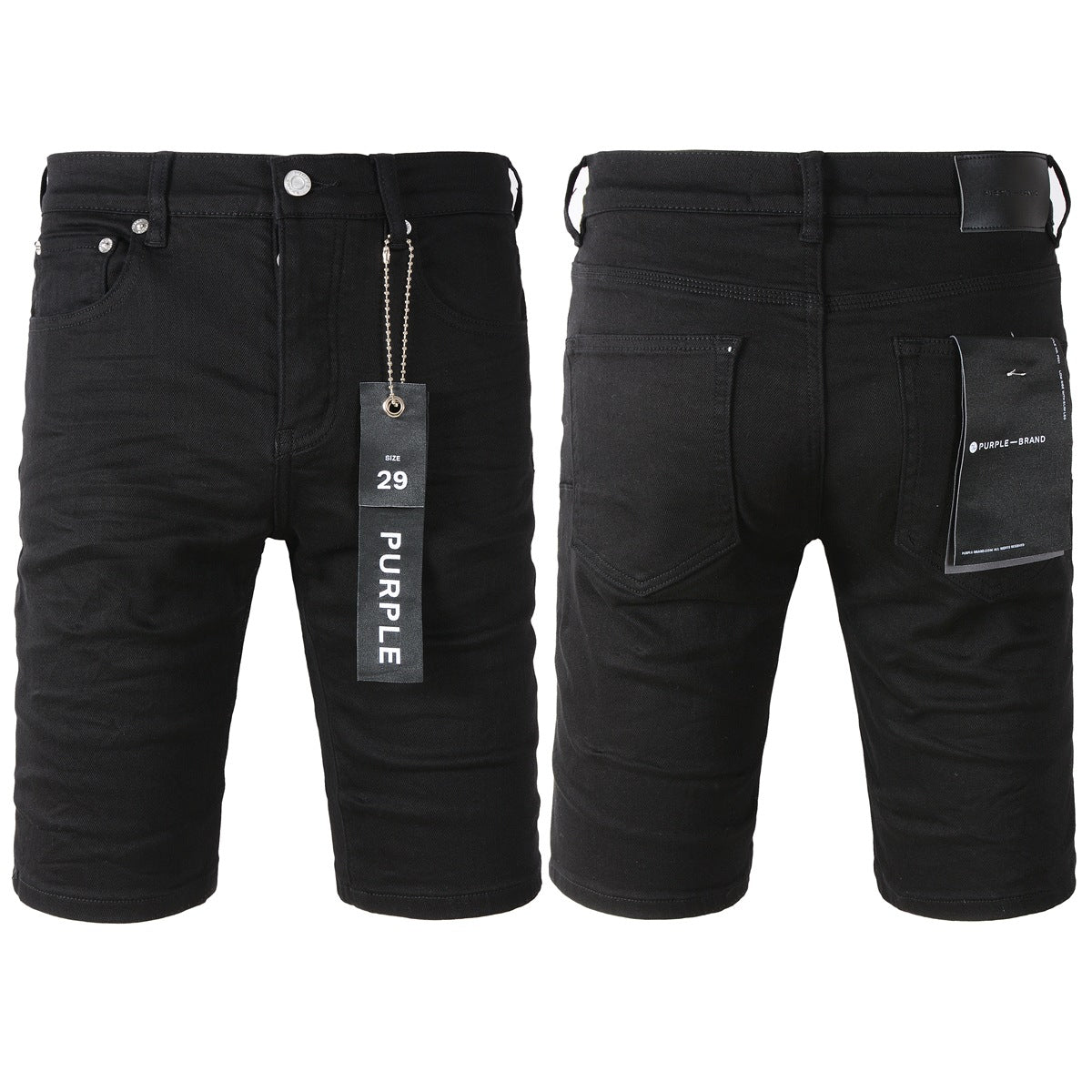 Pantalones cortos de mezclilla para hombre, estilo casual, mezcla de algodón, tejido lavado, estilo vintage, estilo callejero, estilo hip hop, con agujeros, 5023 