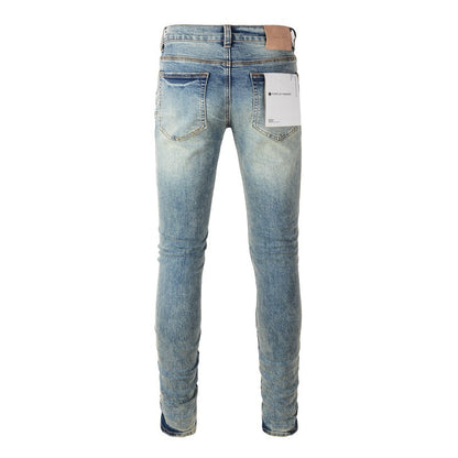 Jeans pour hommes, pantalons en denim de créateur, jambe droite, streetwear rétro, pantalons de survêtement décontractés, pantalons de jogging, 9015 