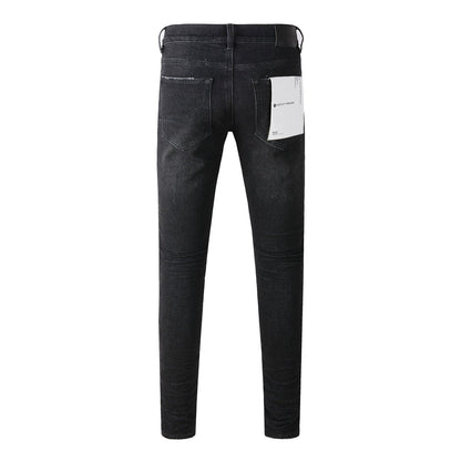 Jean déchiré noir pour homme, nouvelle mode, personnalité, 9035 