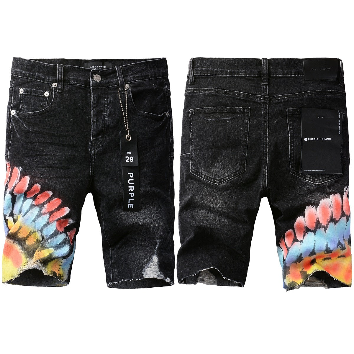 Shorts vaqueros negros 5085 con un diseño elegante para un look veraniego con estilo 