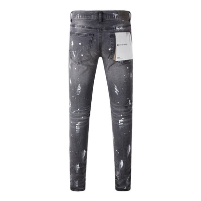 Jeans de qualité haut de gamme pour hommes, jeans de créateur, pantalons noirs pour hommes, pantalons de survêtement rétro de rue décontractés, jogging 9039